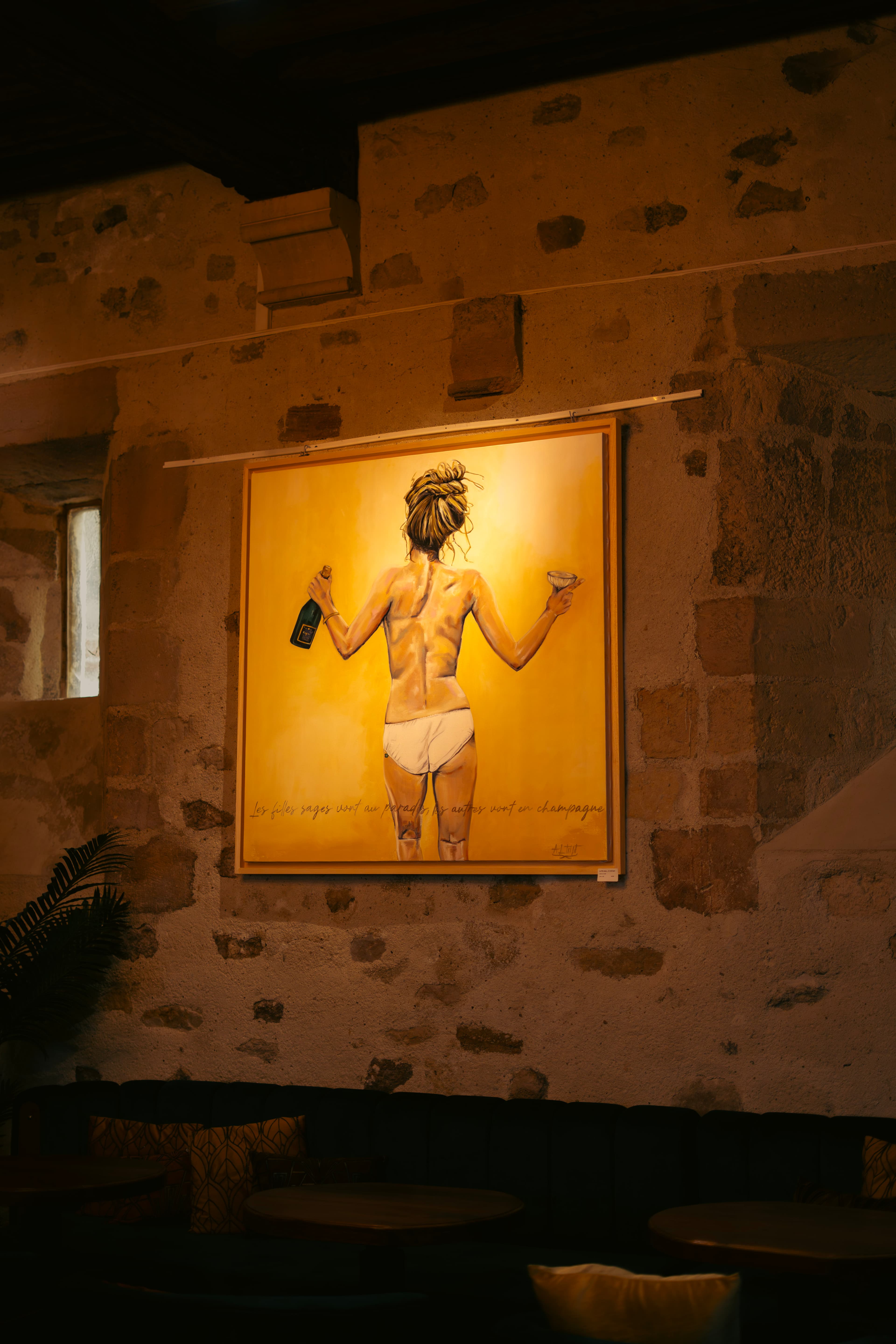 Détail d'œuvre dans la lumière du jour